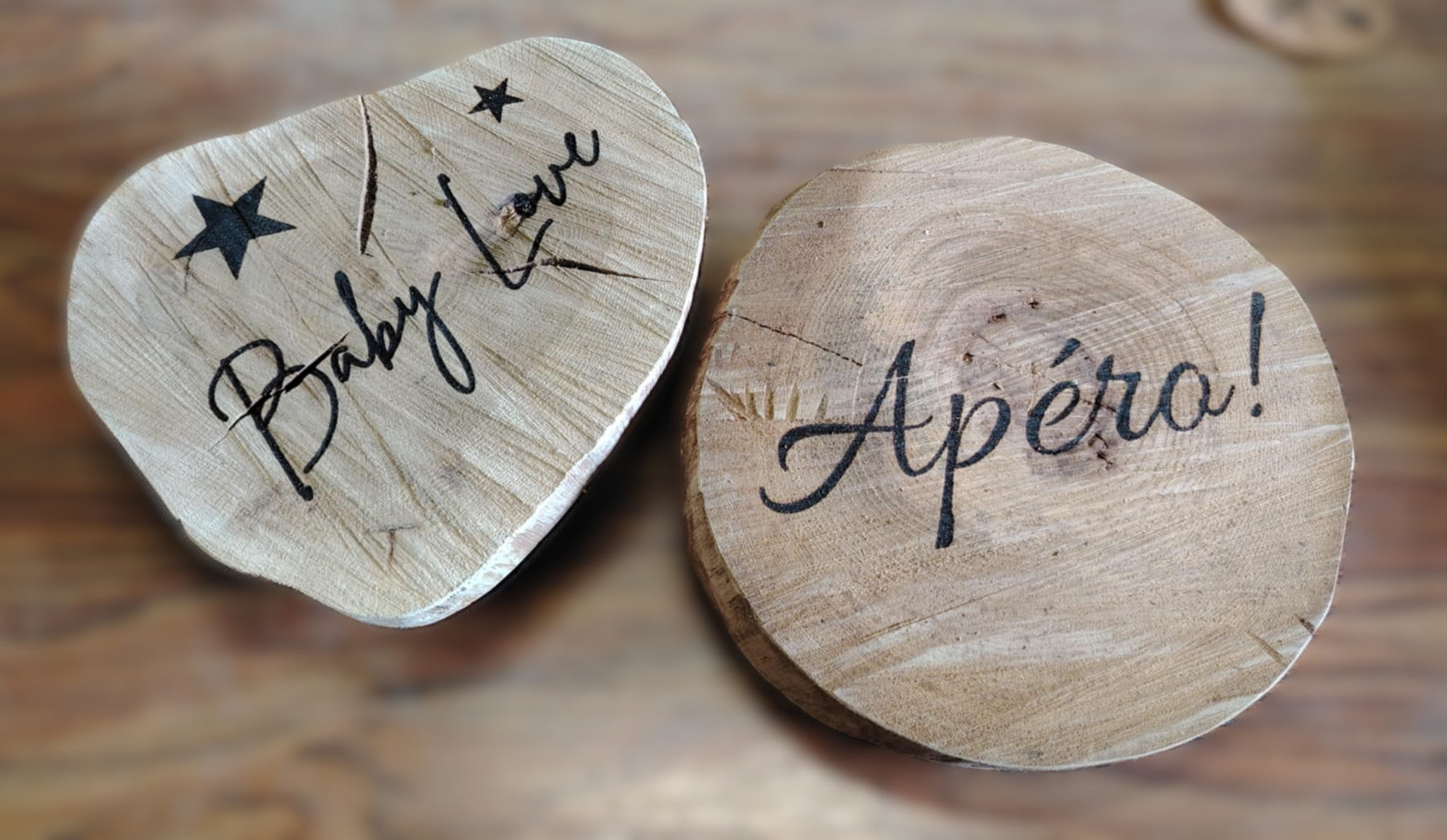 Dessous de plat en bois A FLEUR DE LIEGE