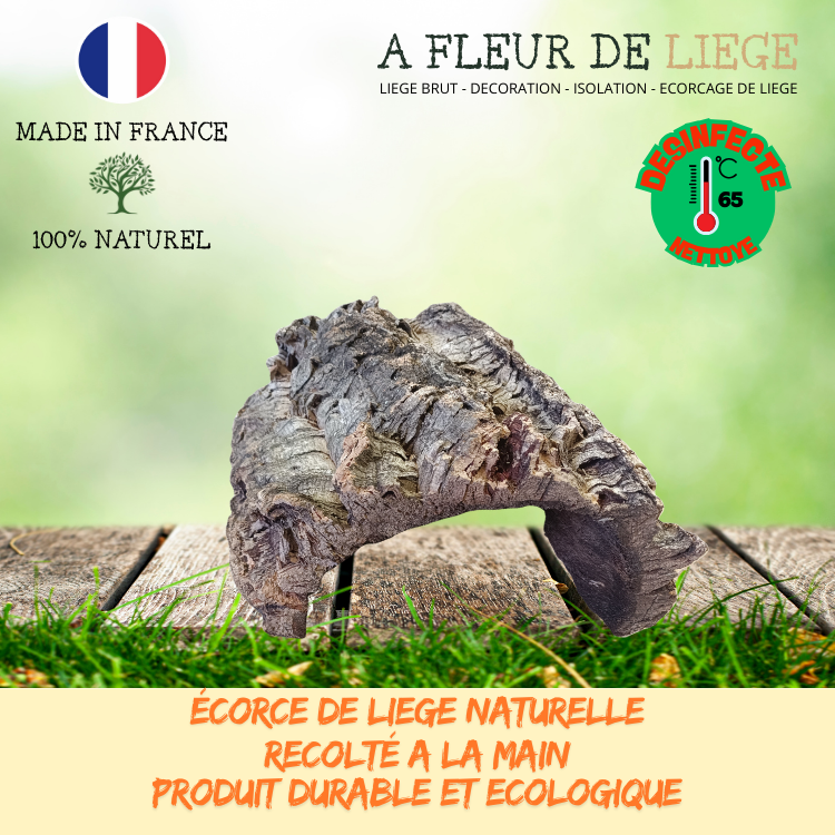 Abris / Cachette en écorce de liège naturelle