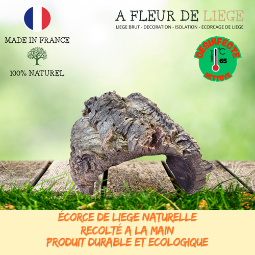 Abris / Cachette en écorce de liège naturelle