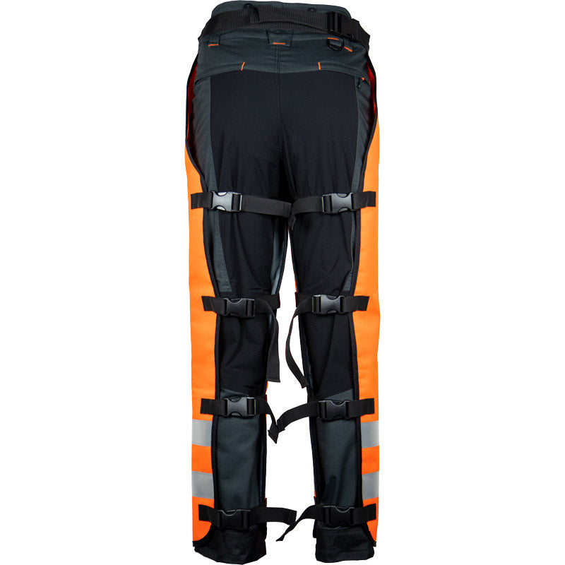 Jambière de débroussaillage Haute Visibilité orange SOLIDUR