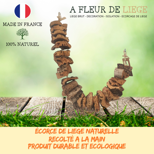 Balançoire en ecorces de liege