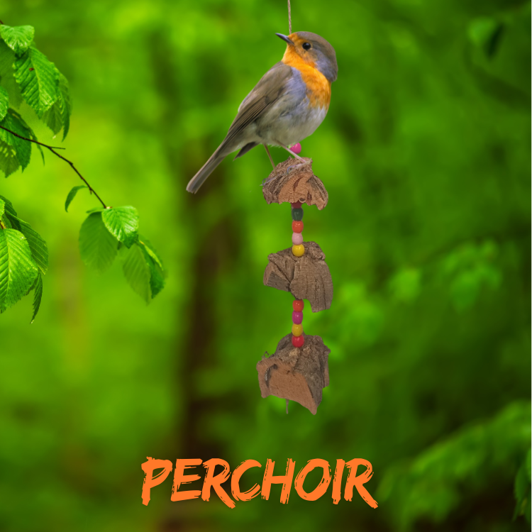 Balançoire mobile ecorces de liege