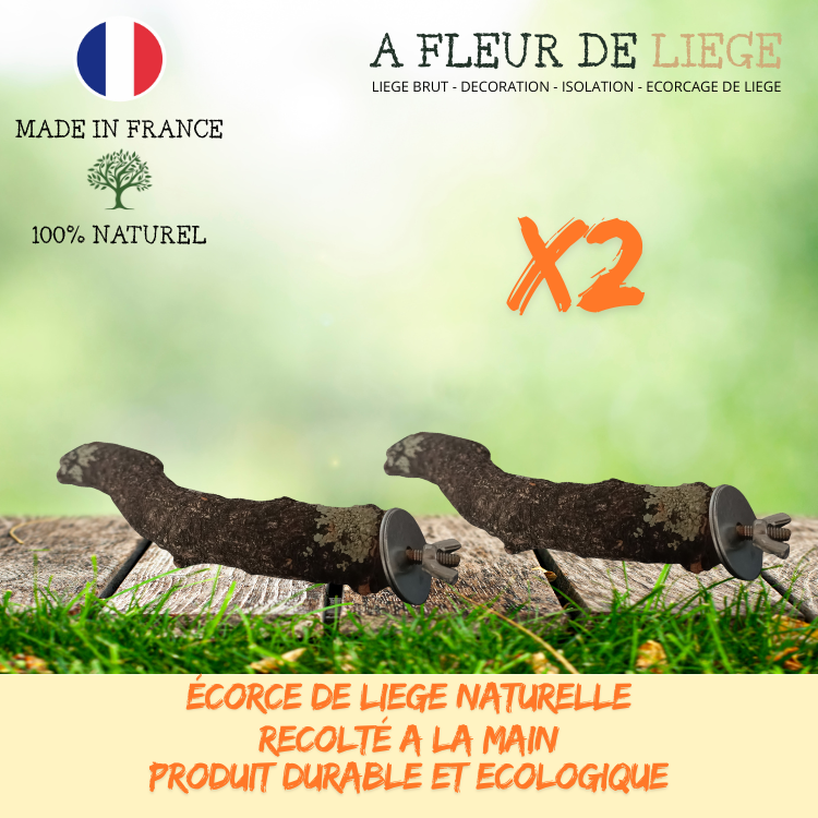 Perchoirs en branche de chene liege